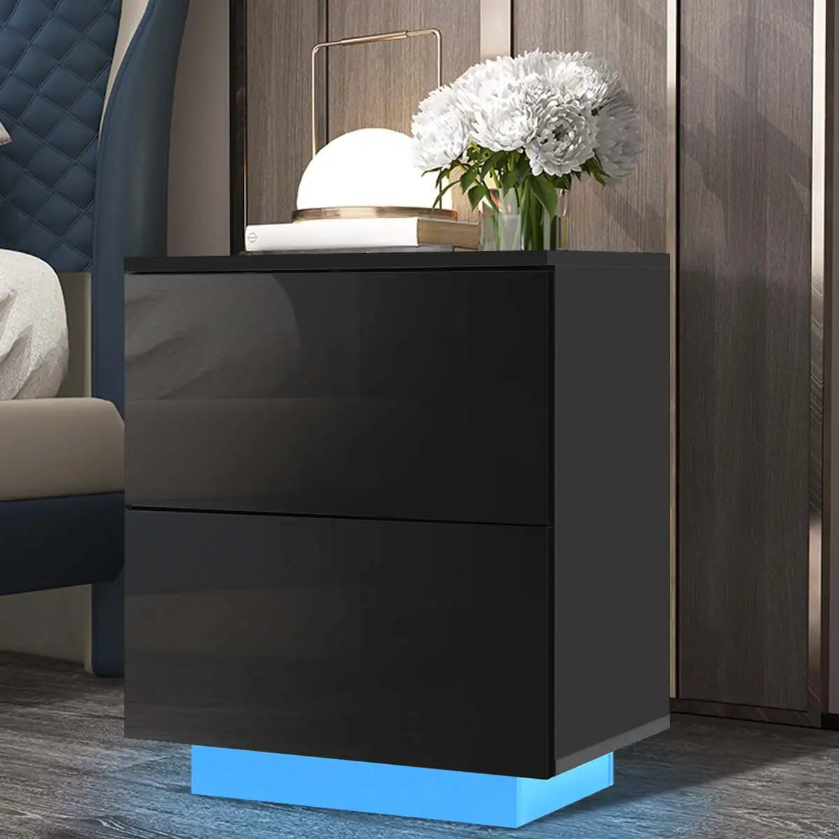 High Gloss RGB LED Nightstand