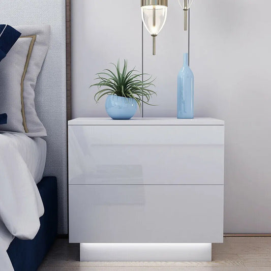 High Gloss RGB LED Nightstand
