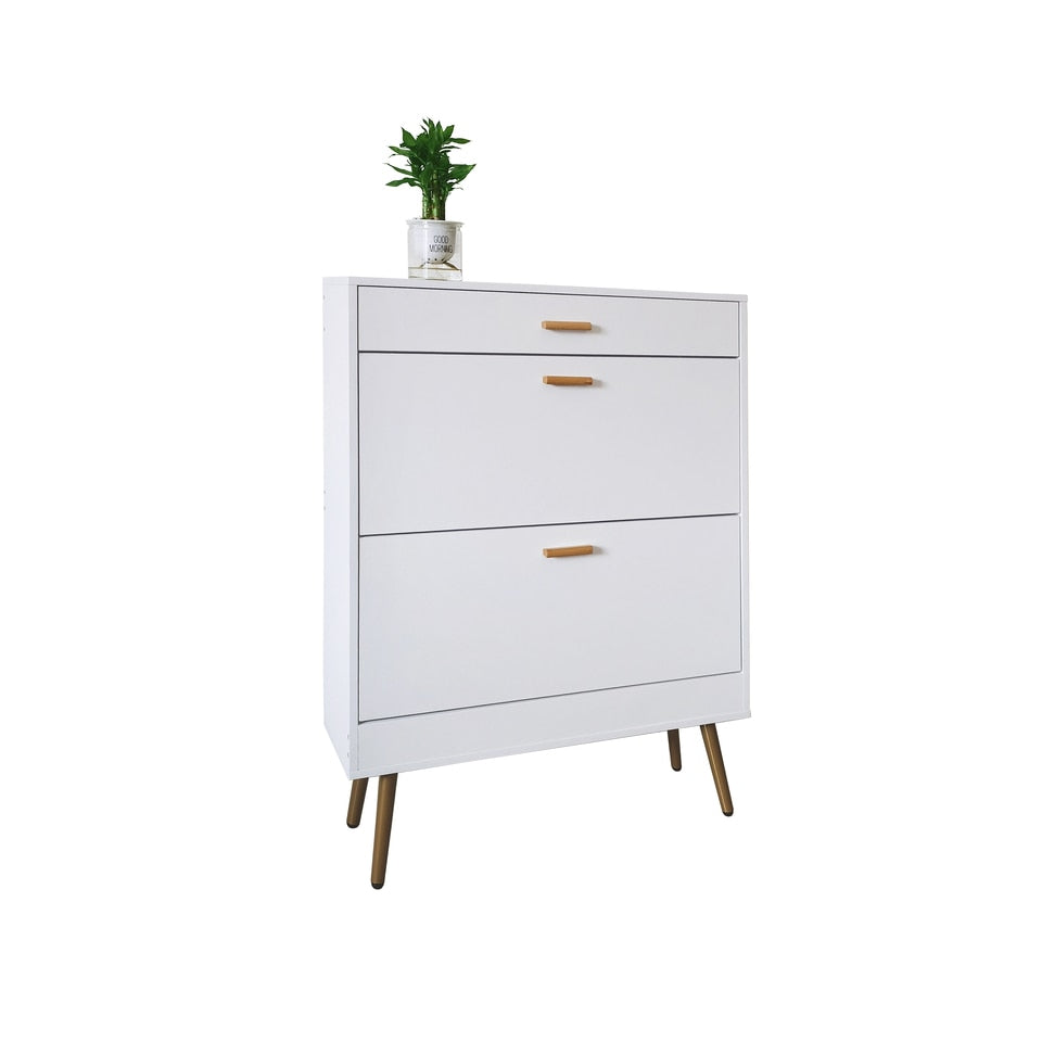 Mid-Century Modern Narrow Shoe Cabinet