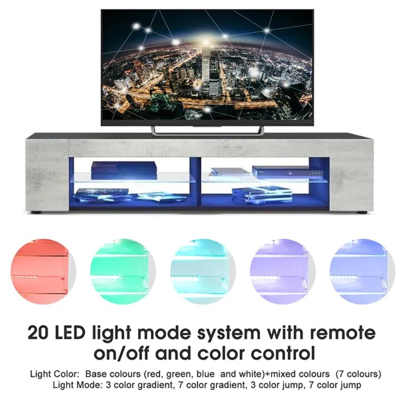 57 inch LED High Gloss TV Stand