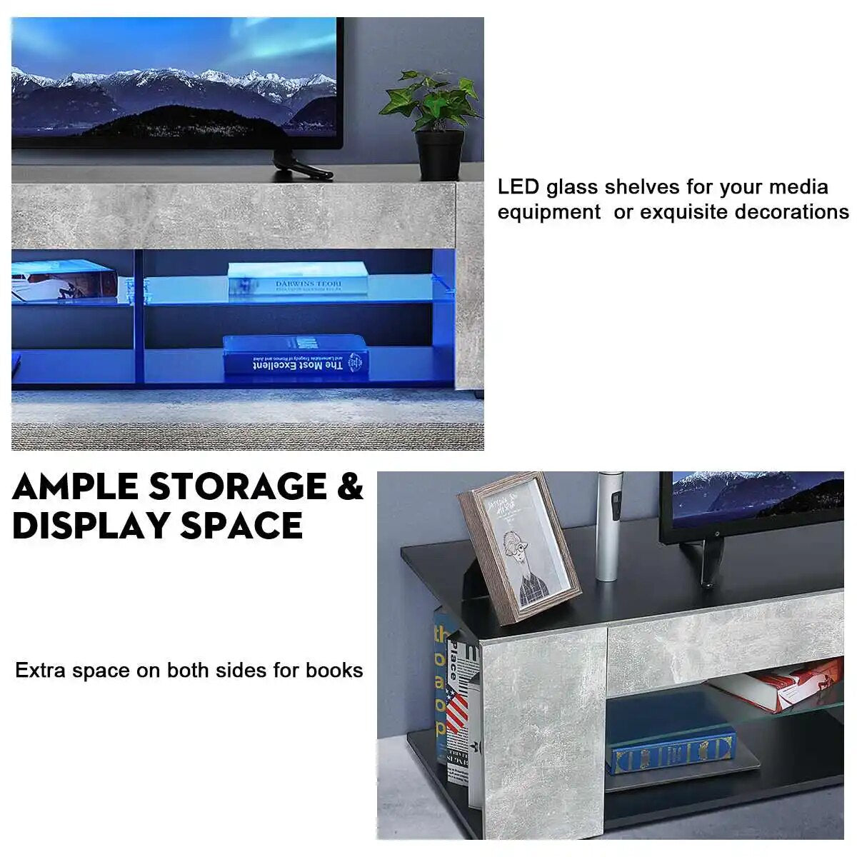 57 inch LED High Gloss TV Stand