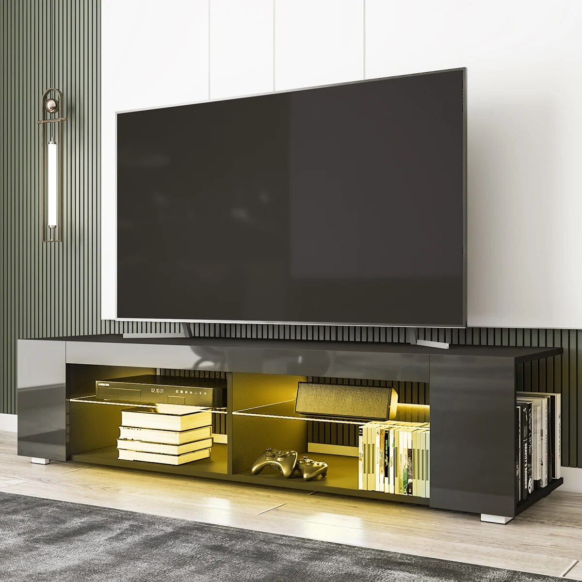 57 inch LED High Gloss TV Stand